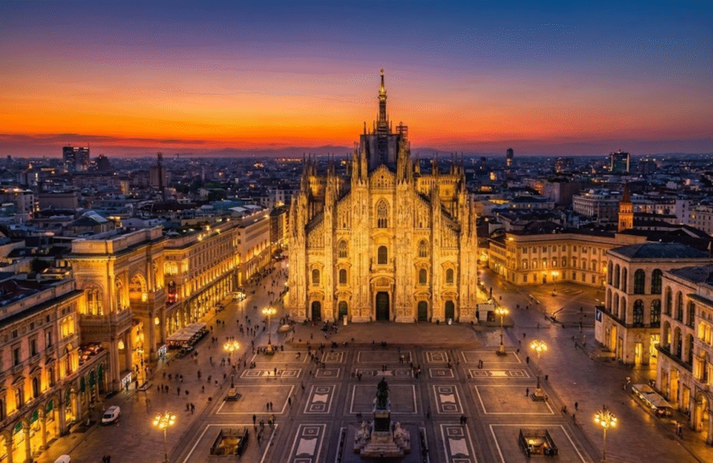 Business class airfares to Milan